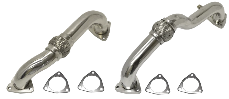 2008-2010 Ford 6.4L Power Stroke Up Pipe w/ EBP & O2 Bungs
