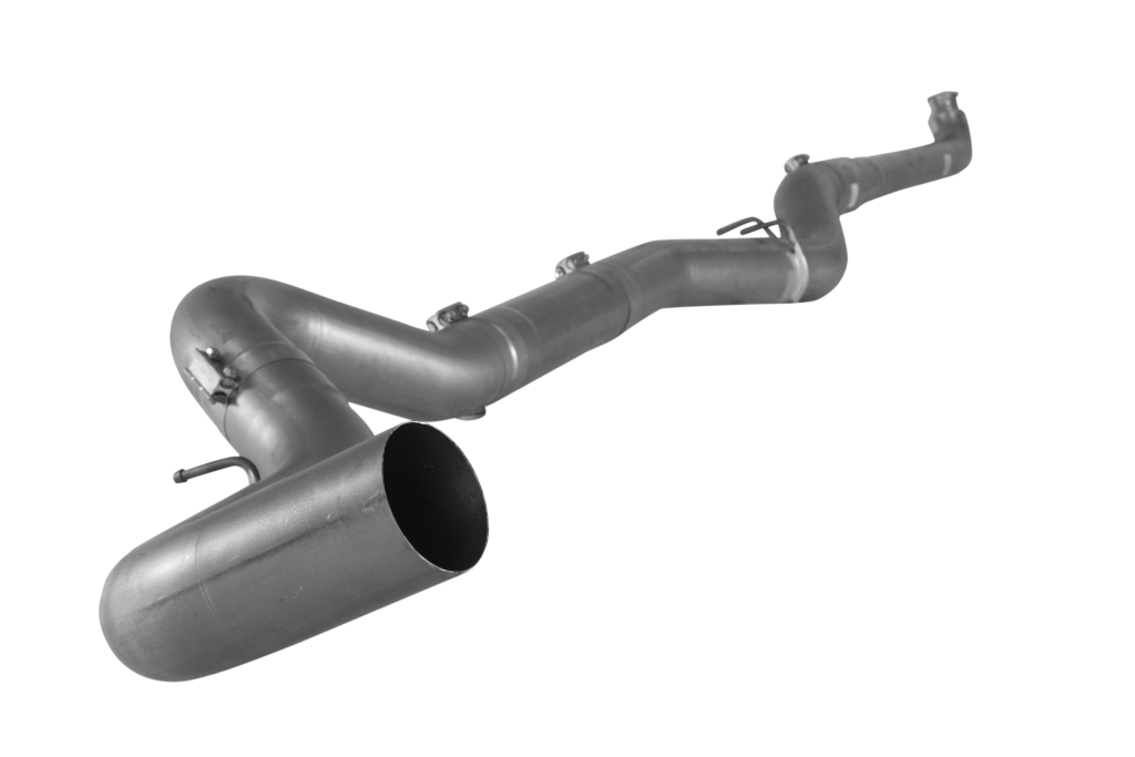 FLO-PRO 5" SS Downpipe Back Single No Muffler | 2007.5-2010 GM 2500/3500 6.6L DURAMAX