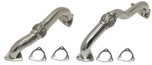 2008-2010 Ford 6.4L Power Stroke Up Pipe w/ EBP & O2 Bungs