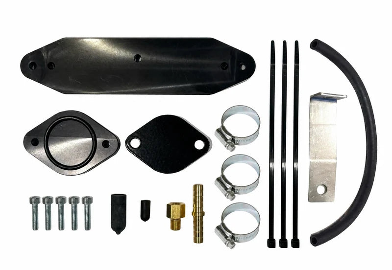 2011-2015 Ford 6.7L Power Stroke EGR Cooler Upgrade Kit w/ Coolant Re-Route Hose for Factory Pyro