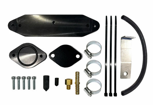 2011-2015 Ford 6.7L Power Stroke EGR Cooler Upgrade Kit w/ Coolant Re-Route Hose for Factory Pyro
